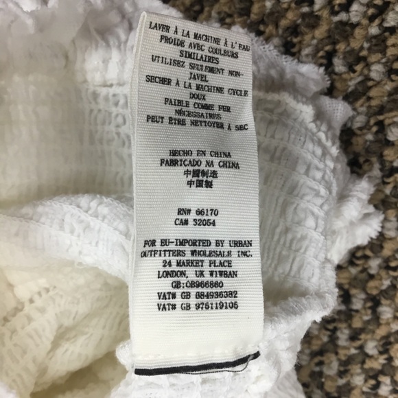 FREE PEOPLE “LOLITA” Pheasant Top in white size S - Picture 11 of 12